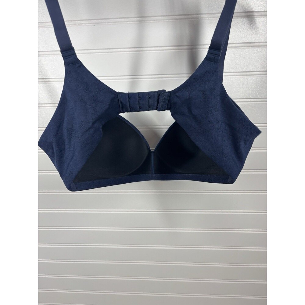 Tommy John Second Skin Lightly Lined Wireless Lace Bra Womens 34C Blue New - Picture 2 of 3